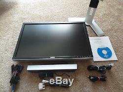 Dell Ultrasharp 2407wfp 24 Widescreen Lcd Monitor Stand Cables Sound Bar A