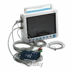 12.1''TFT color LCD Patient Monitor, Multi-language/Parameters+Rolling Stand USA