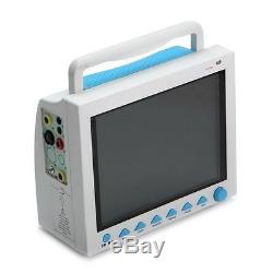 12.1''TFT color LCD Patient Monitor, Multi-language/Parameters+Rolling Stand USA