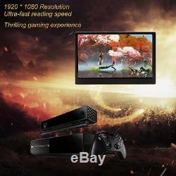 13.3inch Ultra Slim USB Powered IPS LCD 1080P Gaming Monitor Foot Stand US