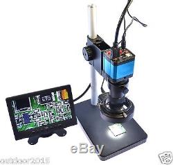 14MP HDMI Industrie Mikroskop Kamera + Standplatz Ring Lampen LCD Monitor