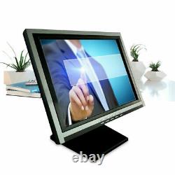 15 Display Touch Screen VGA POS stand LCD Monitor 1024x768 for Bar Retail NEW