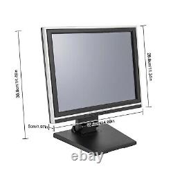 15 Inch Touch Screen Monitor LCD Display Cash Register with POS Stand For Retail