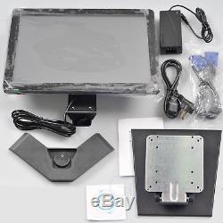 15 Inch Touch Screen Tilt Stand TFT LCD VGA Monitor Display Fold Stand For POS