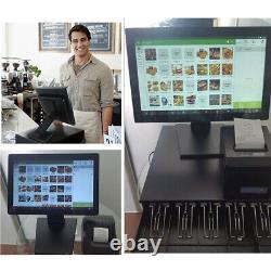 15'' LCD VGA Touch Screen Monitor USB Port POS Stand Retail Kiosk Restaurant Bar