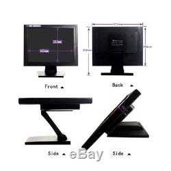 15 Touch Screen LCD POS Stand TouchScreen Monitor f/Retail Kiosk Restaurant Bar