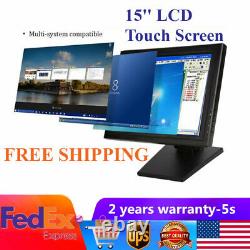 15 Touch Screen Monitor TFT Touch Monitor LCD Restaurant Retail Shop+POS Stand