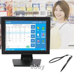 15 inch LCD Touch Screen LCD Monitor kit Stand with VGA POS PC 170° Foldable USB