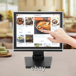15 inch LCD Touch Screen Monitor VGA Retail Restaurant Monitor with Stand