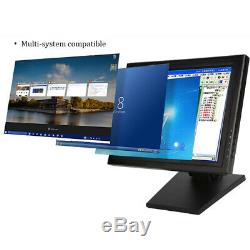 15 Inch Touch Screen Mointor USB LCD VGA Monitor w/POS Stand f/Retail Restaurant