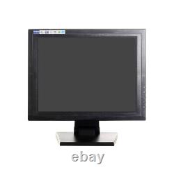 15 inch Touch Screen Monitor LCD VGA POS Stand for Restaurant Bar Pub Retail
