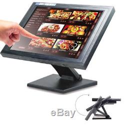 15 inch Touchscreen LCD VGA POS Touch Screen Monitor Stand Retail Kiosk BP USA