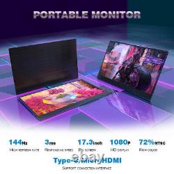 17.3inch 1080P ips144hz portable gaming monitor for Laptop PS4 mobile with stand
