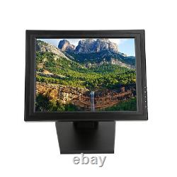 17 Inch Touch Screen LCD Display Monitor USB VGA Restaurant Bar + POS Stand NEW