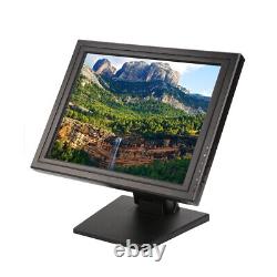 17 LCD Touchscreen Resistive Stand VGA Monitor POS 4-wire Restaurant Retail New