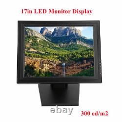17 LCD VGA Waterproof TouchScreen Monitor For Restaurant Retail With POS Stand