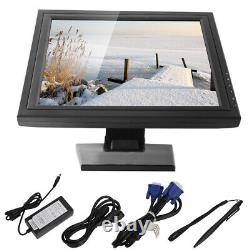 17 Touch Screen LCD Monitor+POS Stand For Restaurant Cash Management 300 cd/m2
