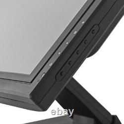 17 Touch Screen LCD Monitor+POS Stand For Restaurant Cash Management 300 cd/m2