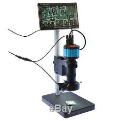 2.0MP Industry Microscope Camera Table Stand 7 VGA LCD Monitor 100X Lens 40 LED