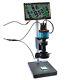 2.0MP Industry Microscope Camera with Table Stand 7 VGA LCD Monitor 120X Lens