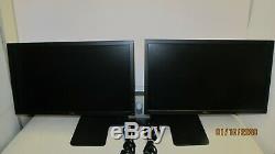 2 Dell E2311HF 23 Widescreen LCD Monitors with MDS14 Dual Monitor Stand