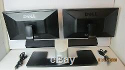 2 Dell E2311HF 23 Widescreen LCD Monitors with MDS14 Dual Monitor Stand