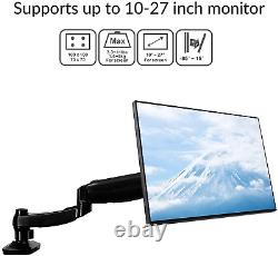 2-In-1 Monitor Arm Laptop Mount Stand Swivel Gas Spring Lcd Arm