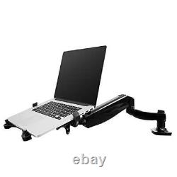 2-in-1 Monitor Arm Laptop Mount Stand Swivel Gas Spring LCD Arm Height