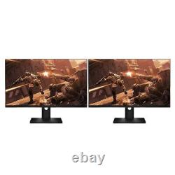 2 x 23 HP Dell Matching LCD Widescreen Monitors Gaming Media with Stand Cable
