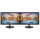 2 x 23in HP Dell FHD 1080p Matching LCD Widescreen Monitors Office withStand HDMI