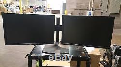 2 x Dell Professional P2210t 22 Widescreen LCD Monitor on Ergotron dual stand