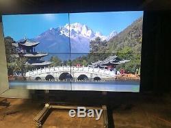 2x2 Video Wall includes (4) NEC X555UNS 55 Ultra Thin Monitors with stand
