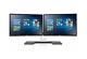 2x Dual 4k Dell P2415Q IPS LCD Monitors With Dual Monitor Stand
