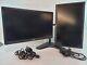 2x Dual Dell 24inch Business 1080P LCD Monitor With Dual Stand +Cables (Grade A)
