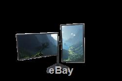 2x Dual LED LCD Monitors Sets with Heavy Duty Stand and Docking Station