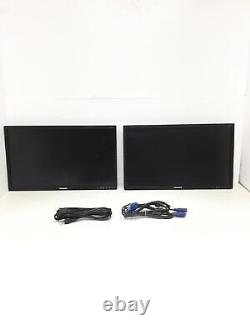2x SAMSUNG NC241-TS 24 LED LCD Color Display Monitor withVGA Cable/No Stands, QTY