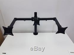 3 Way Computer/PC Monitor Clamp/Stand with 2 x 21.5 LED LCD Monitors
