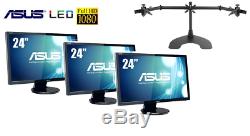 3x ASUS VE248H LCD 24 inch monitors + stand