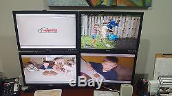 4 Dell monitors 20, 2 Dual LCD Stand, 1 Video Card 4x Set, FREE 22' CABLES