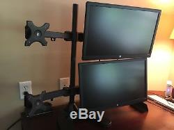 4 LED Backlit Monitors with Quad Monitor Stand- 23 inches each. See Photos