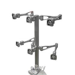 6 LCD Monitor Desk Mount Stand Heavy Duty Fully Adjustable 6 Screens up to 24