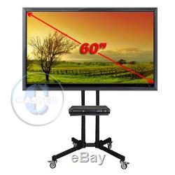 6 ft FLAT PANEL STAND MOUNT CART MOBILE STATION MONITOR SHOW DISPLAY LED LCD TV