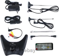 9 1080P Portable TV LCD Monitor Rechargeable Battery Powered Wireless Capabilit