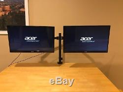 Acer 23 LED LCD IPS 169 1080p Dual Monitors with desktop stand G237HL