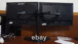 Acer V223w 22 Dual LCD Monitor Setup with Heavy Duty Stand FREE HDMI Adapter