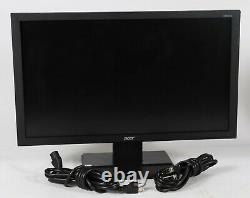 Acer V246HQL 24 Full HD Widescreen LCD Monitor with Stand, Power cable, DVI cable