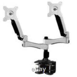 Amer Mounts Dual Articulating Monitor Arm. Supports Two 15-26 Lcd/led Flat