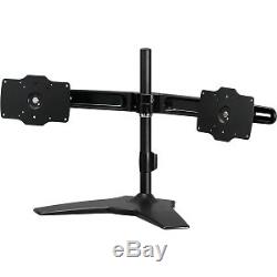 Amer Mounts Stand Based Dual Monitor Mount for Two 24-32 LCD/LED Flat Panels