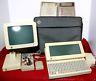 Apple IIc With Flat LCD-Modem-Joystick-Monitor+ Stand-Cables/Case/Manuals+ More