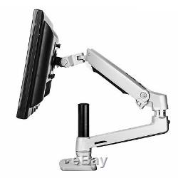 Articulating Foldable LCD Monitor Desk Mount Stand Aluminum 110kg Silver